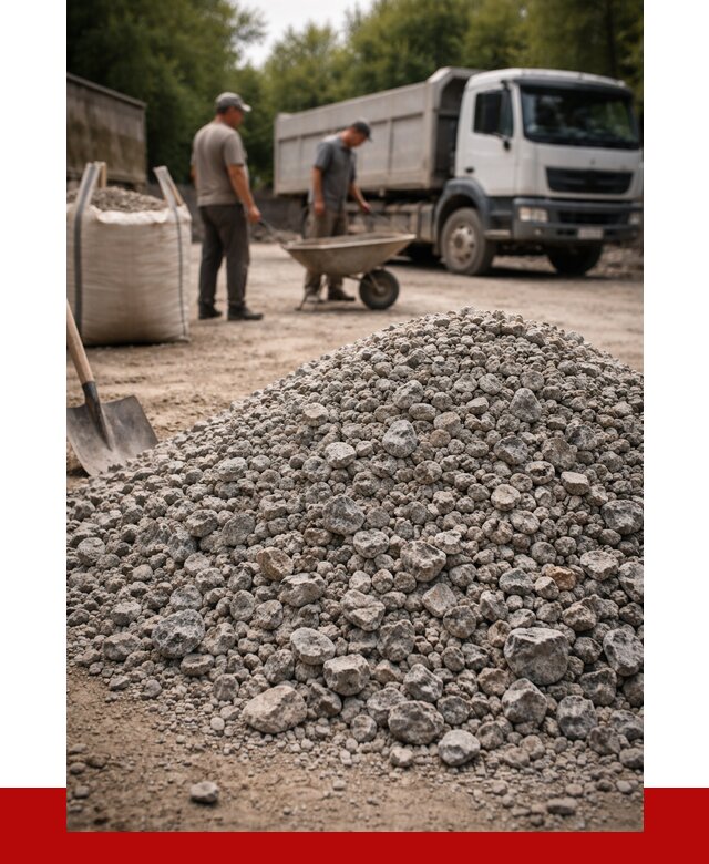 Гранитный щебень фракция 20-40 в Благовещенске от 3324 руб. ПРОНЕРУДБгв