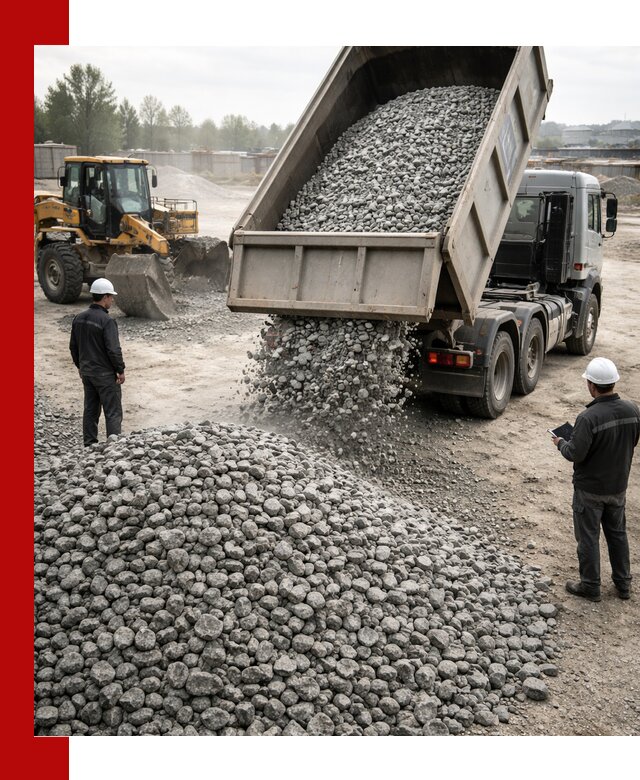 Доставка гранитного щебня фракции 20-40 в Благовещенске