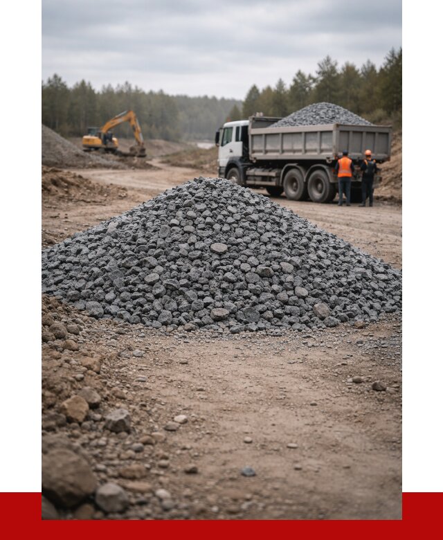 Щебень габбро диабаз фракция 40-70 в Благовещенске от 2285 р-ПРОНЕРУДБгв