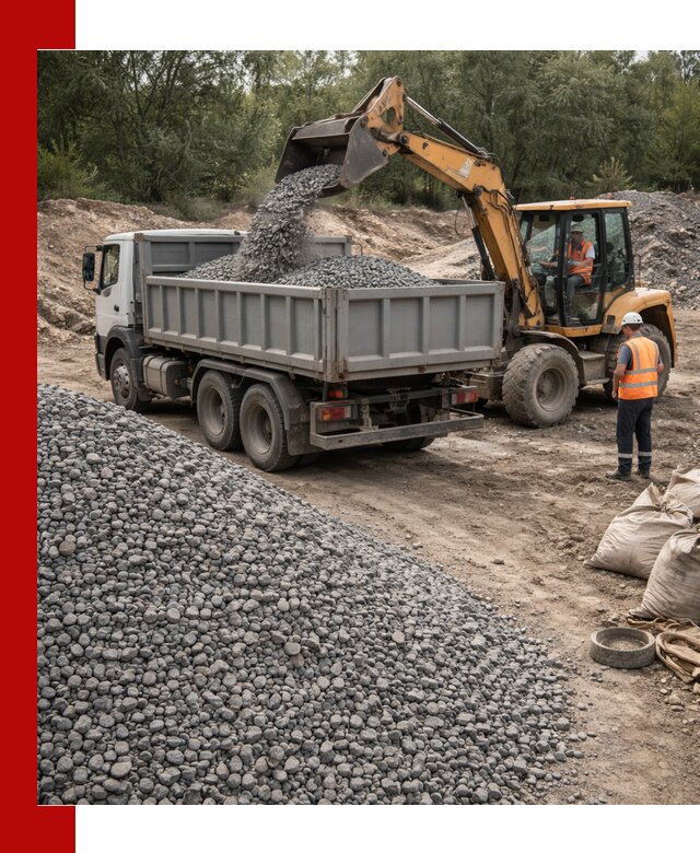 Доставка гравийного щебня в Благовещенске оптом и в розницу