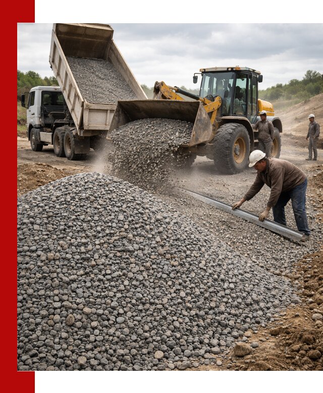 Гравийный щебень фракция 5-20 с доставкой в Благовещенске