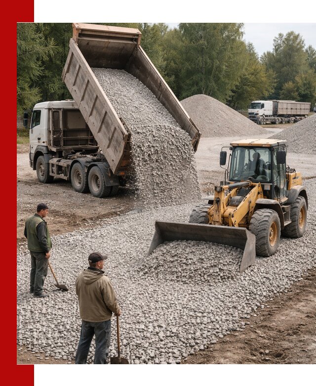 Купить гравийный щебень фракция 20-40 в Благовещенске с доставкой