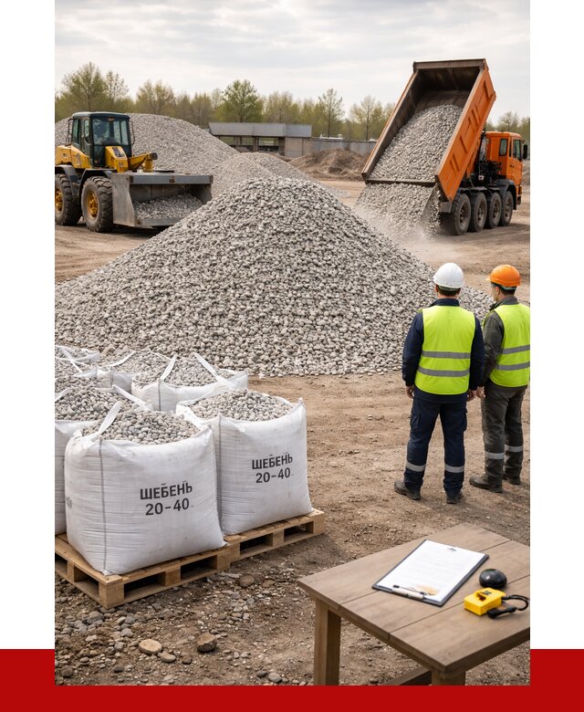 Известняковый щебень 20-40 в Благовещенске от 2181 р. ПРОНЕРУДБгв