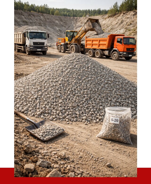 Доломитовый щебень фр. 5-20 в Благовещенске от 4362 р. | ПРОНЕРУДБгв