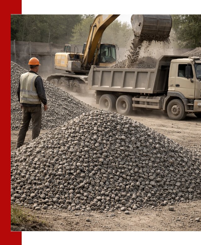 Шлаковый щебень фракция 5-20 с доставкой в Благовещенске