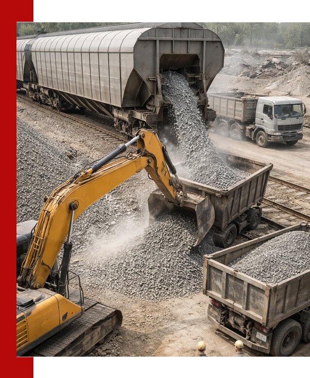 Доставка железнодорожного щебня в Благовещенске крупными партиями быстрого отгруза