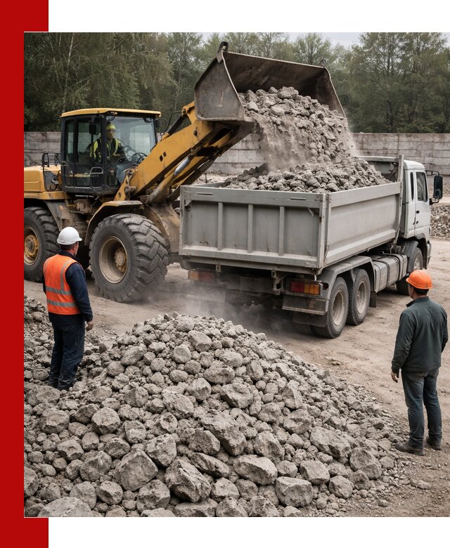 Вторичный щебень фракция 70–150 в Благовещенске с доставкой