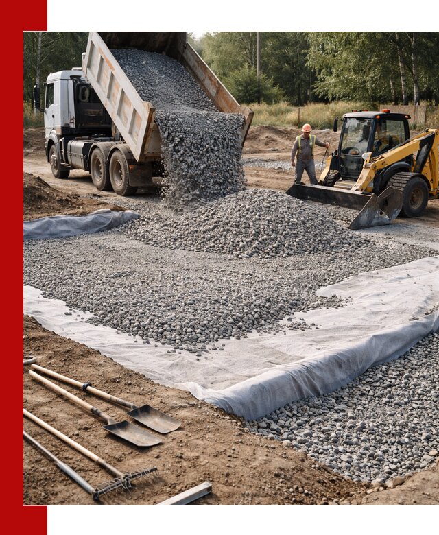 Щебень для фундамента с доставкой в Благовещенске