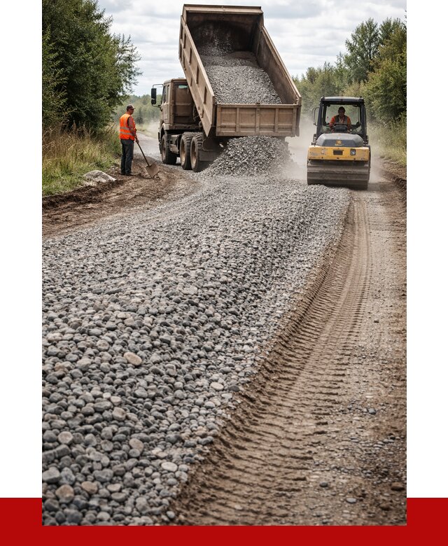 Щебень для отсыпки дороги в Благовещенске от 2804 р. ПРОНЕРУДБгв