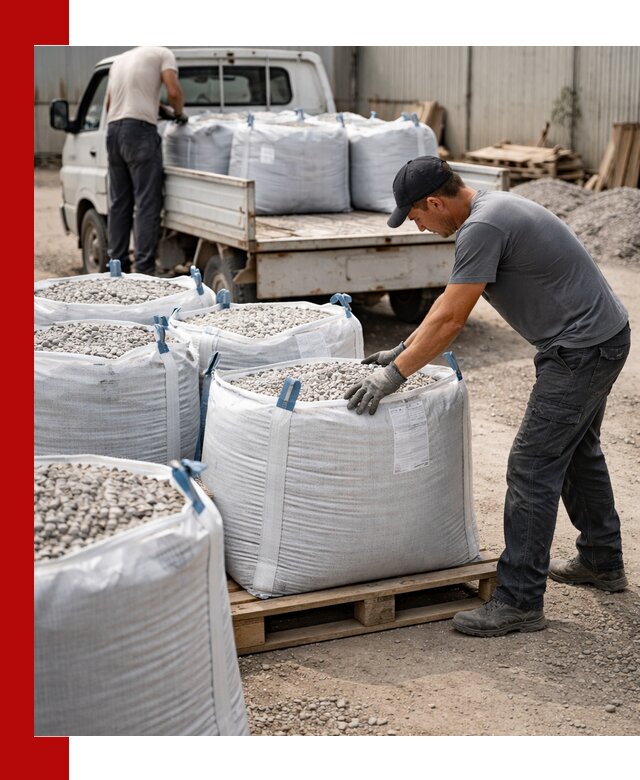 Доставка щебня в мешках по выгодным ценам в Благовещенске