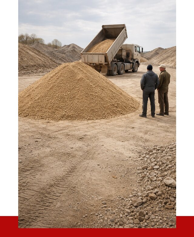 Карьерный песок крупнозернистый в Благовещенске от 8828 р | ПРОНЕРУДБгв