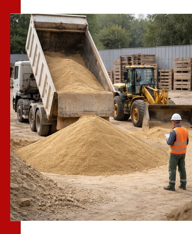 Доставка карьерного мелкозернистого песка в Благовещенске