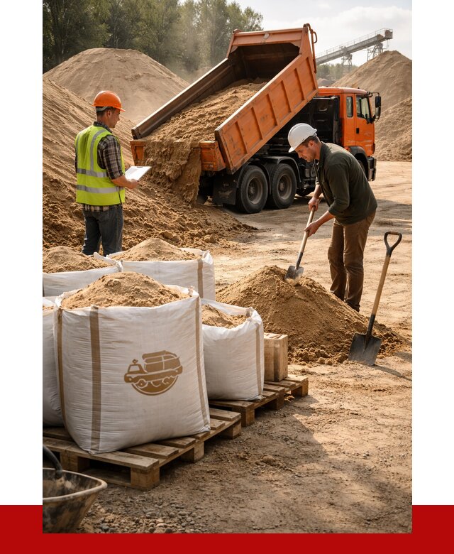 Строительный песок в Благовещенске от 2285 р. с доставкой, ПРОНЕРУДБгв