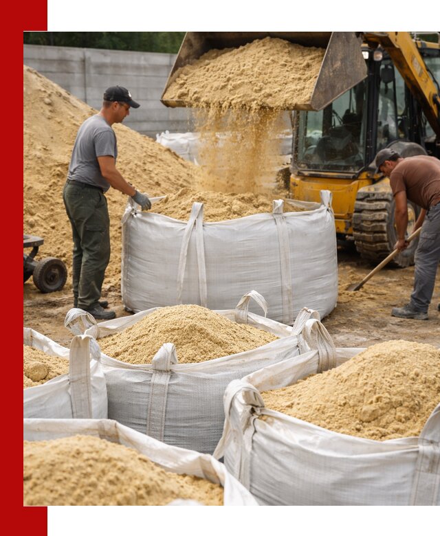 Поставка качественного песка для кладки в Благовещенске