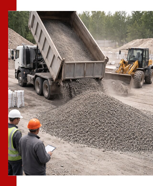 Доставка и продажа гранитного отсева 0-10 в Благовещенске