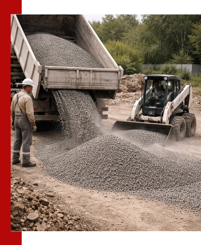 Доставка гравийного отсева 0-5 в Благовещенске оптом и в розницу