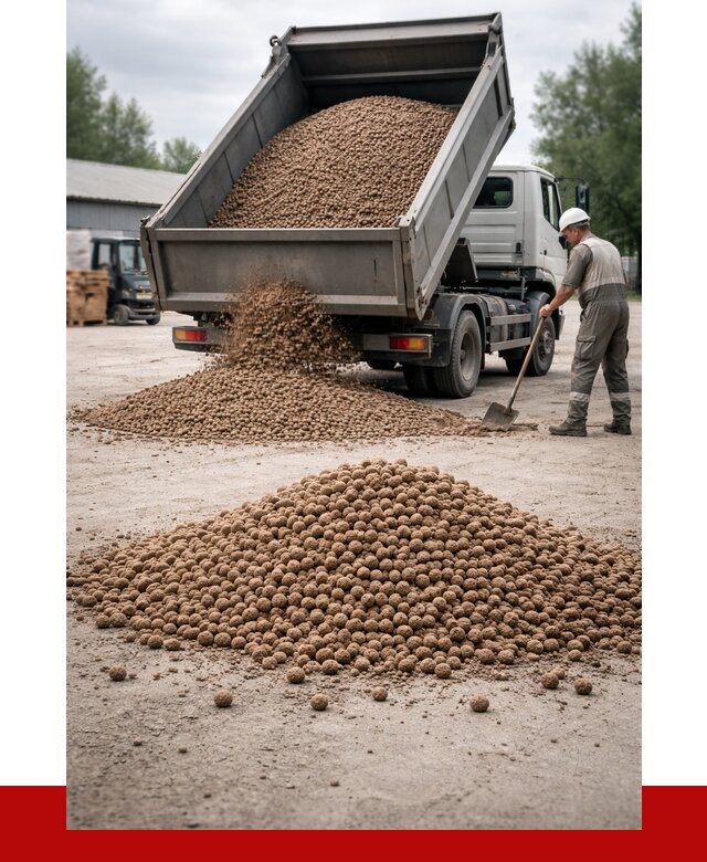 Керамзит с доставкой в Благовещенске от 4362 р. за м3 | ПРОНЕРУДБгв