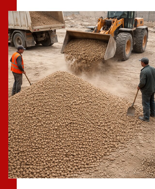 Керамзит фракция 10-20 с доставкой в Благовещенске