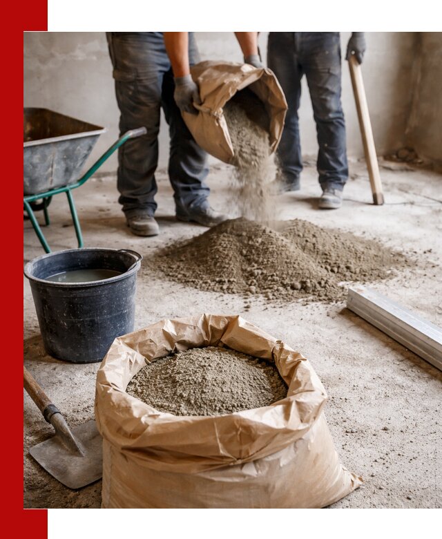 Доставка сухой смеси для стяжки в Благовещенске