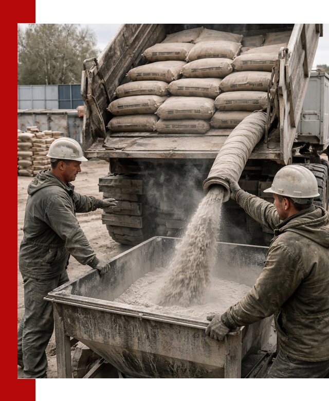 Доставка цемента М400 в Благовещенске оптом и в розницу