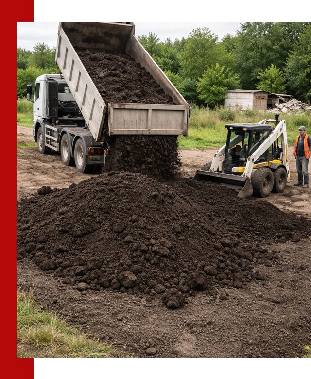 Поставка плодородной земли с доставкой самосвалом в Благовещенске
