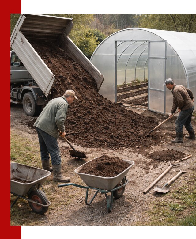Грунт для теплицы с доставкой в Благовещенске — плодородный субстрат под растения