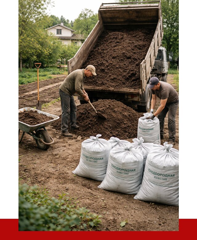 Плодородная смесь в Благовещенске от 4362 р./куб с доставкой | ПРОНЕРУДБгв