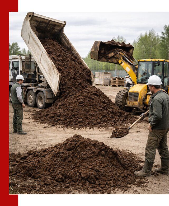 Доставка торфа оптом и в мешках в Благовещенске