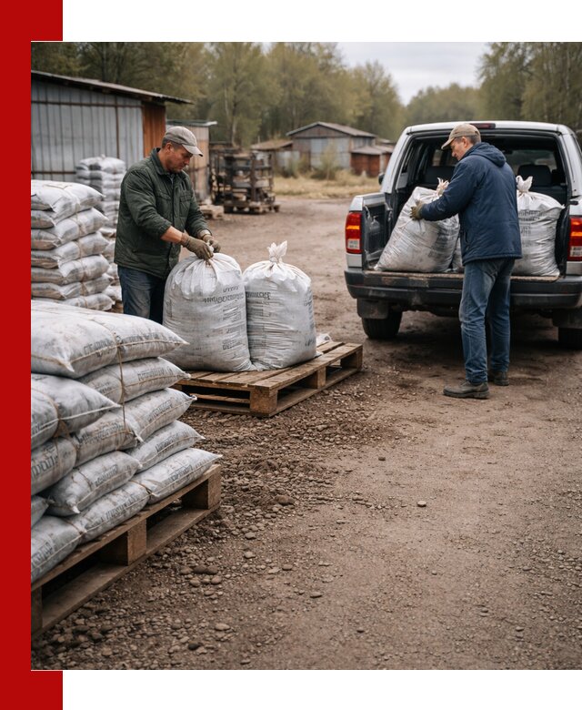 Купить конский навоз в мешках с доставкой в Благовещенске