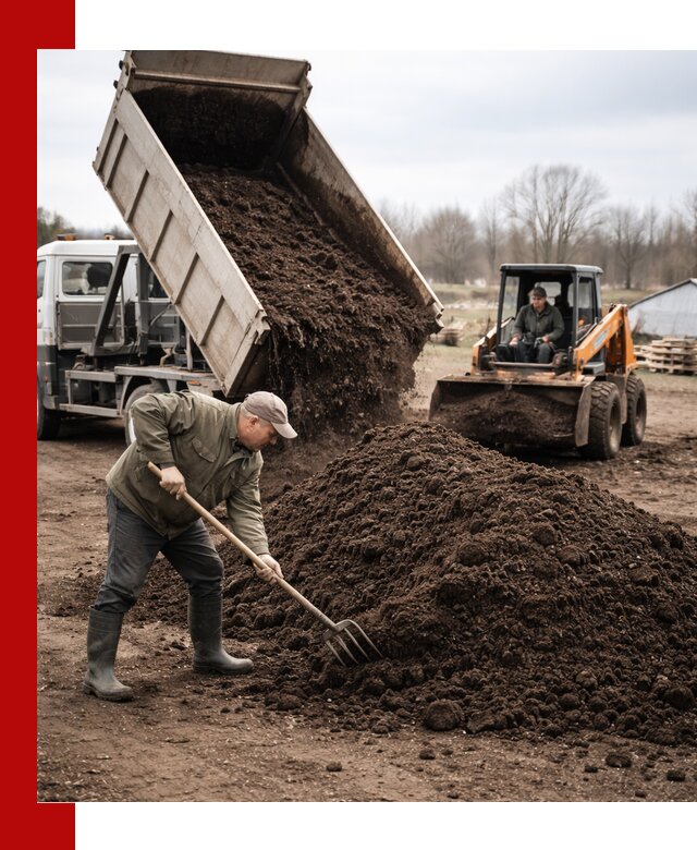 Доставка и продажа перегноя в Благовещенске быстро и дешево