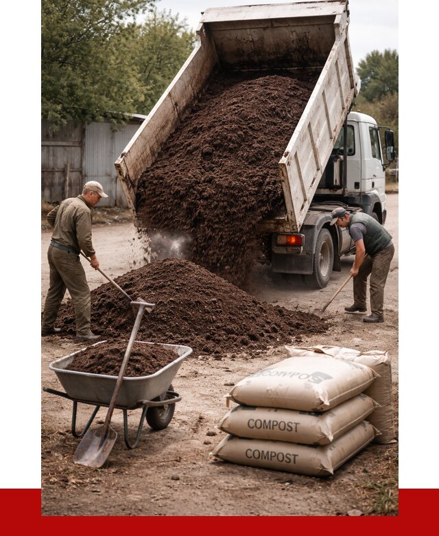 Купить компост в Благовещенске от 4362 р. за куб с доставкой | ПРОНЕРУДБгв