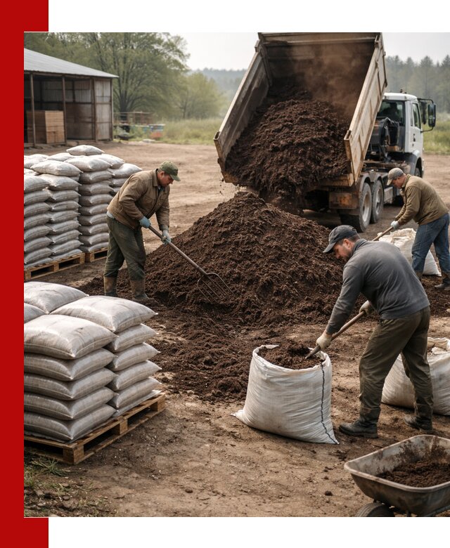 Доставка компоста оптом и в розницу в Благовещенске