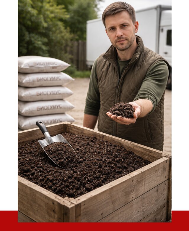 Купить биогумус в Благовещенске с доставкой от 8828 р. за куб | ПРОНЕРУДБгв