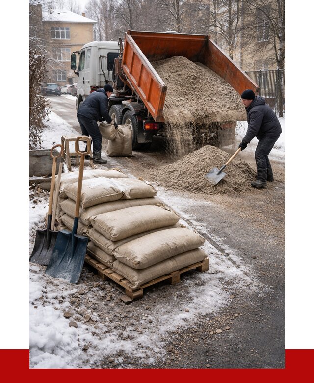 Противогололедные материалы оптом в Благовещенске от 4362 р. | ПРОНЕРУДБгв