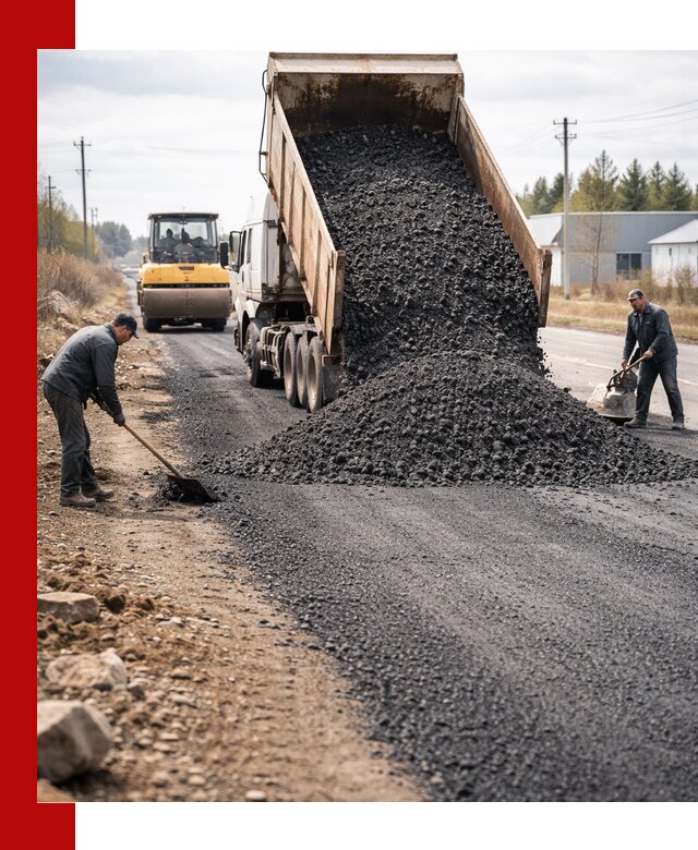 Асфальтовая крошка для дорог в Благовещенске — поставка и доставка