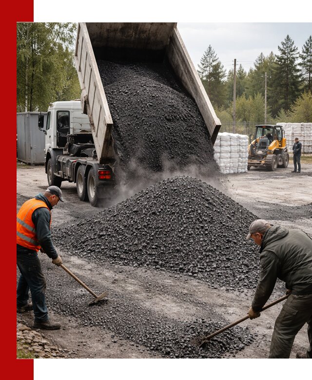 Доставка и продажа асфальтного гранулята в Благовещенске
