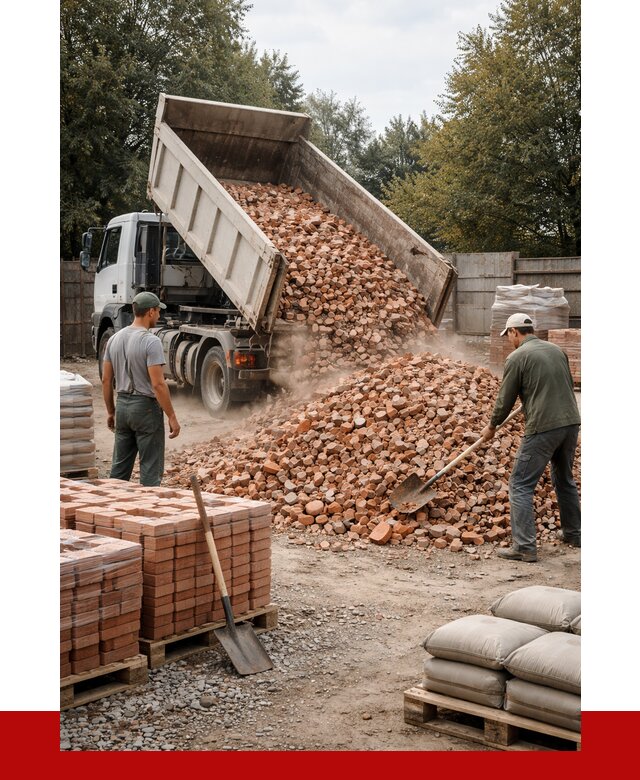 Бой кирпича в Благовещенске с доставкой от 4362 руб/куб | ПРОНЕРУДБгв