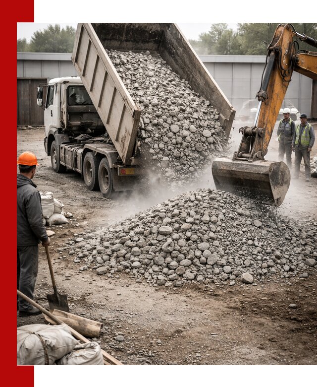 Доставка дробленого бетона в Благовещенске оптом и в розницу