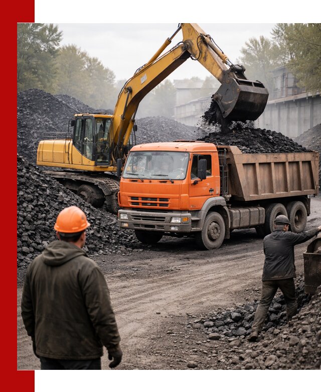Доставка угля автотранспортом в Благовещенске быстро и выгодно