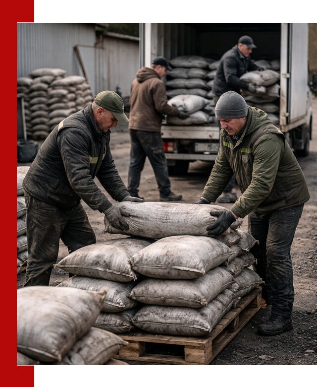 Доставка угля в мешках по выгодным ценам в Благовещенске