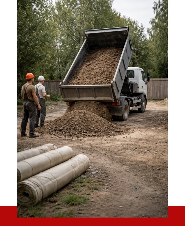 Доставка сыпучих материалов самосвалом в Благовещенск от 4362 р. | ПРОНЕРУДБгв