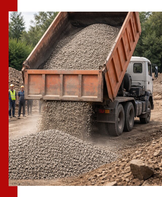 Доставка сыпучих материалов самосвалом в Благовещенске быстро и надежно