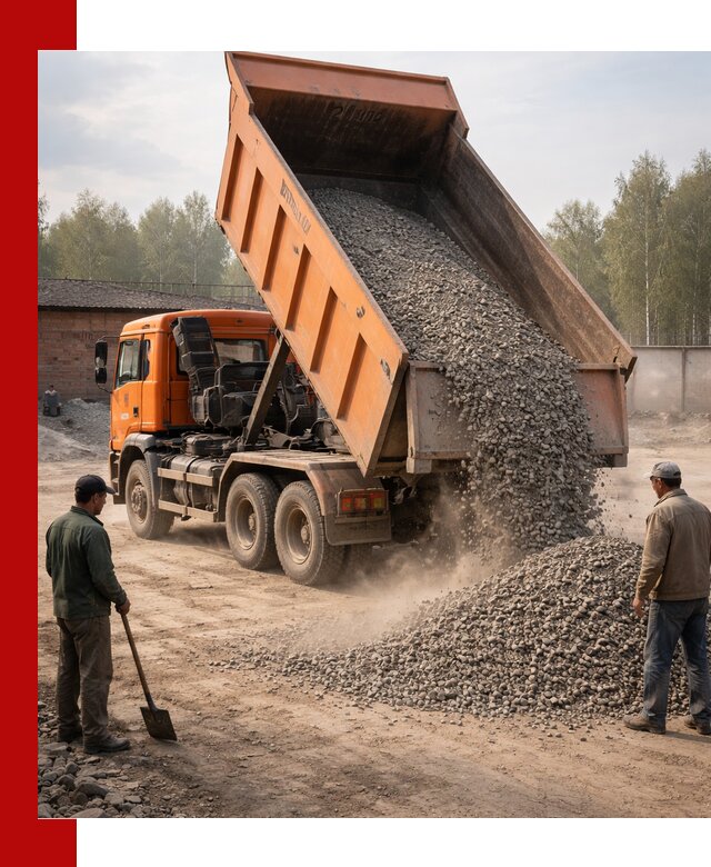 Доставка самосвалом 20 м3 в Благовещенске быстро и надежно