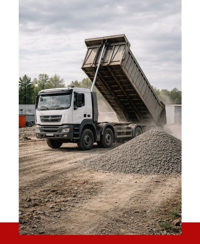 Доставка самосвалом 40 кубов в Благовещенске от 9347 р. | ПРОНЕРУДБгв