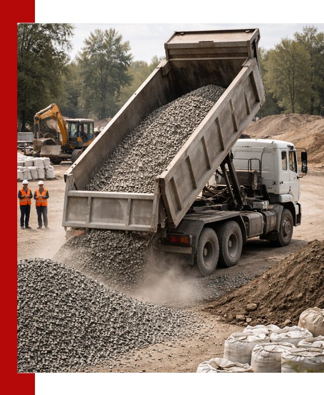 Аренда самосвала в Благовещенске для доставки сыпучих и нерудных материалов