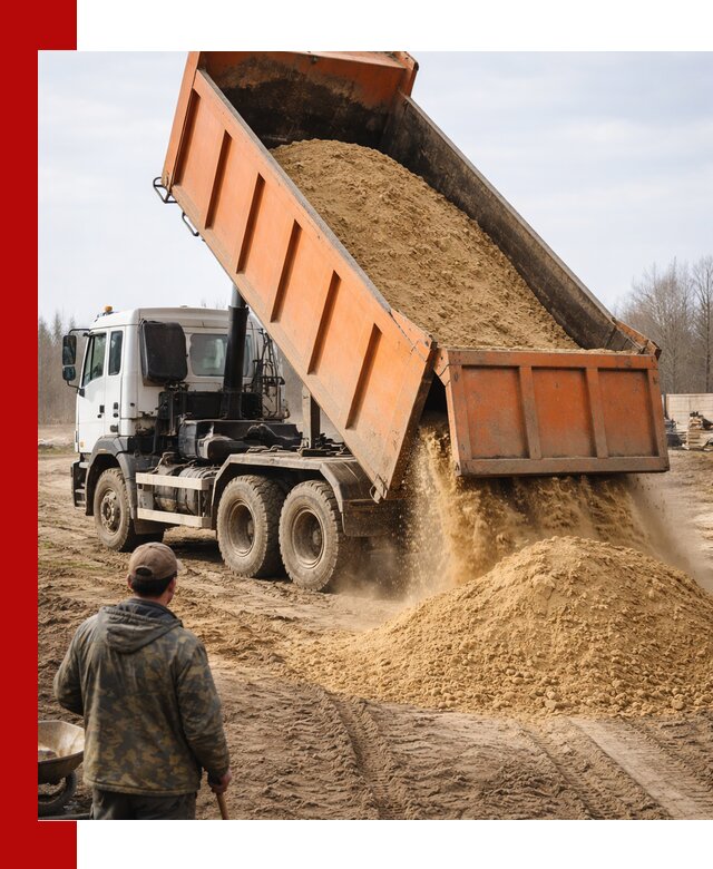 Аренда самосвала 20 тонн для перевозки грузов в Благовещенске