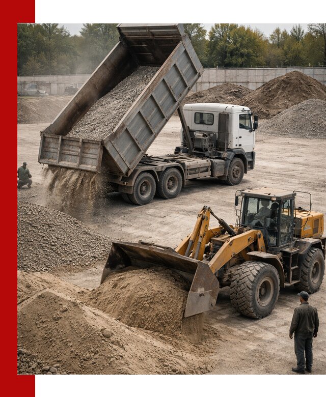 Перевозка сыпучих грузов самосвалами и бортовыми в Благовещенске