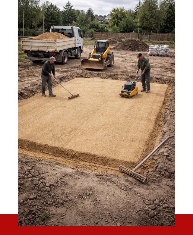 Устройство песчаной подушки в Благовещенске от 4674 р. ПРОНЕРУДБгв