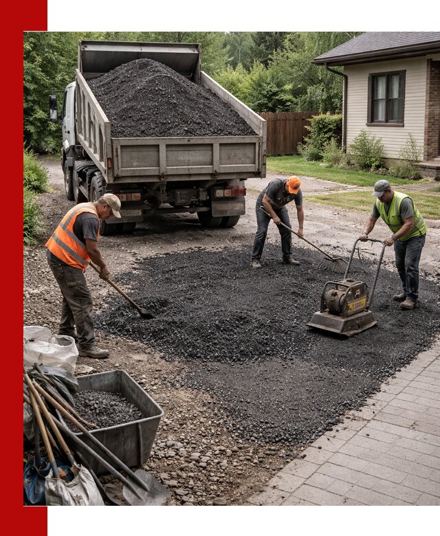 Асфальтовая крошка для двора с доставкой в Благовещенске